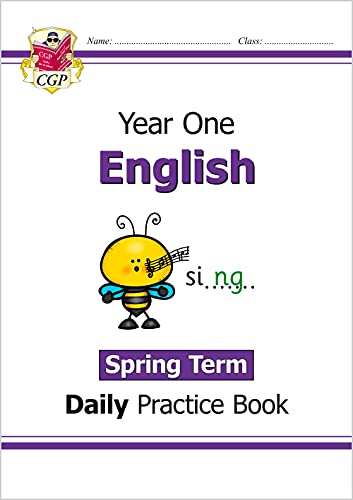 KS1 English Year 1 Daily Practice Book: Spring Term (CGP Year 1 Daily Workbooks)